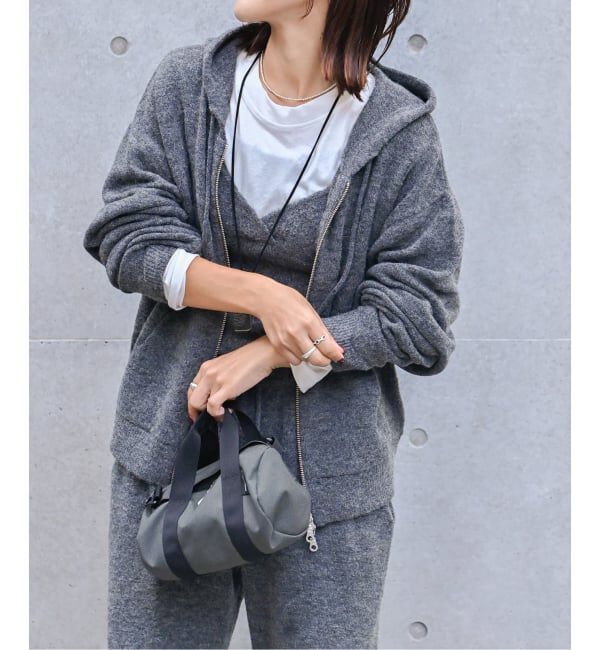 OUTDOOR PRODUCTS Usual Things「アルパカミックスニットZIPフーディ」|パーカー|