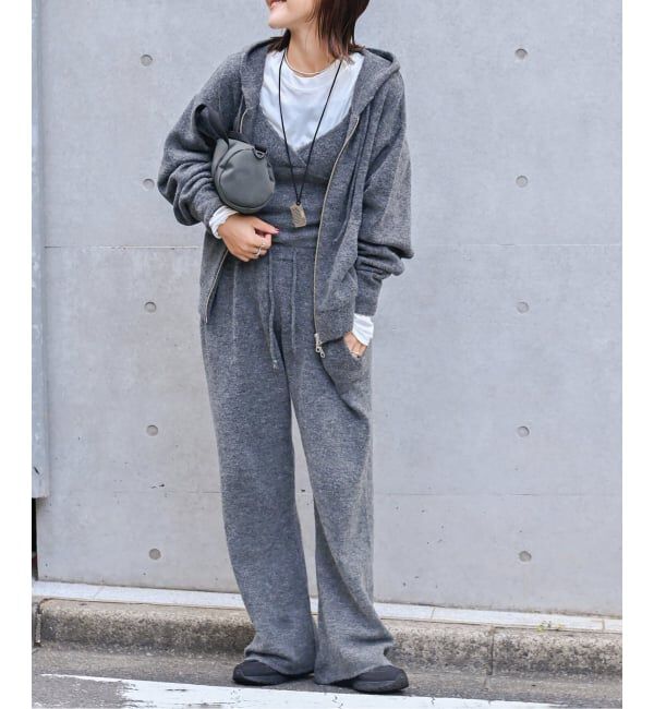 OUTDOOR PRODUCTS Usual Things「アルパカミックスニットZIPフーディ」|パーカー|
