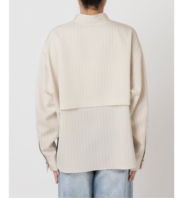 Plage「Pin stripeバンドカラーシャツ」|シャツ・ブラウス|
