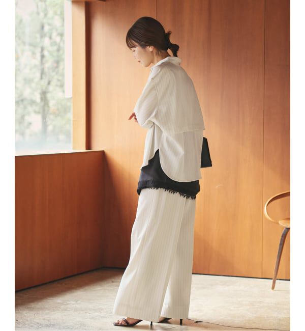 Plage「Pin stripeバンドカラーシャツ」|シャツ・ブラウス|