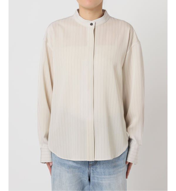 Plage「Pin stripeバンドカラーシャツ」|シャツ・ブラウス|