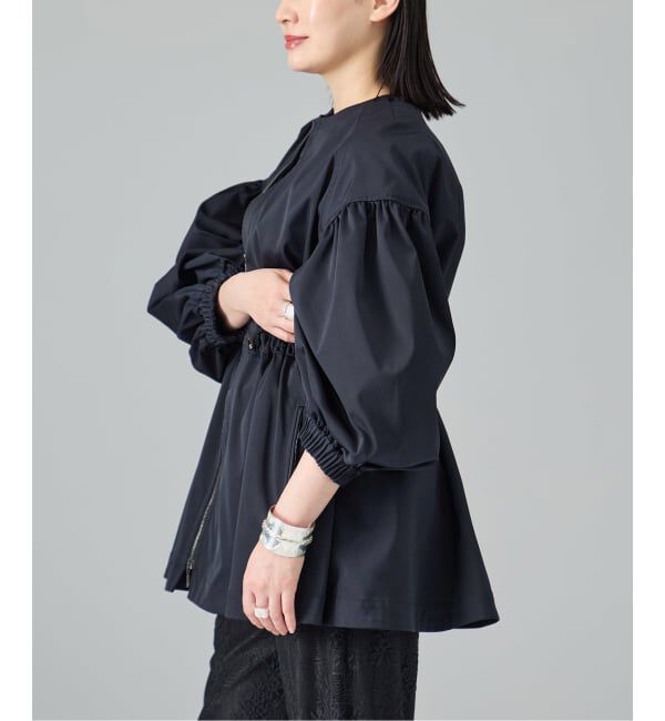 VERMEIL par iena「《追加2》ノーカラーギャザーZIPブルゾン」|その他|