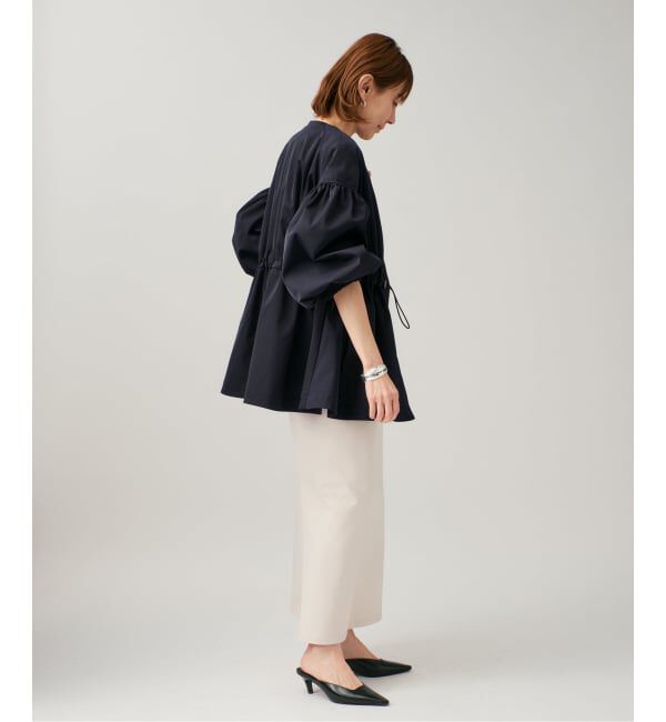 VERMEIL par iena「《追加2》ノーカラーギャザーZIPブルゾン」|その他|