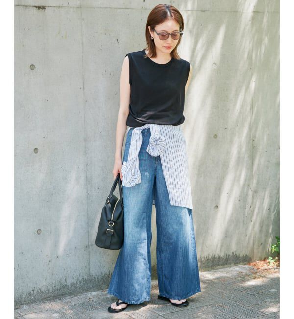 SLOBE IENA「《追加》スラブ天竺ノースリーブTEE」|Tシャツ・カットソー|