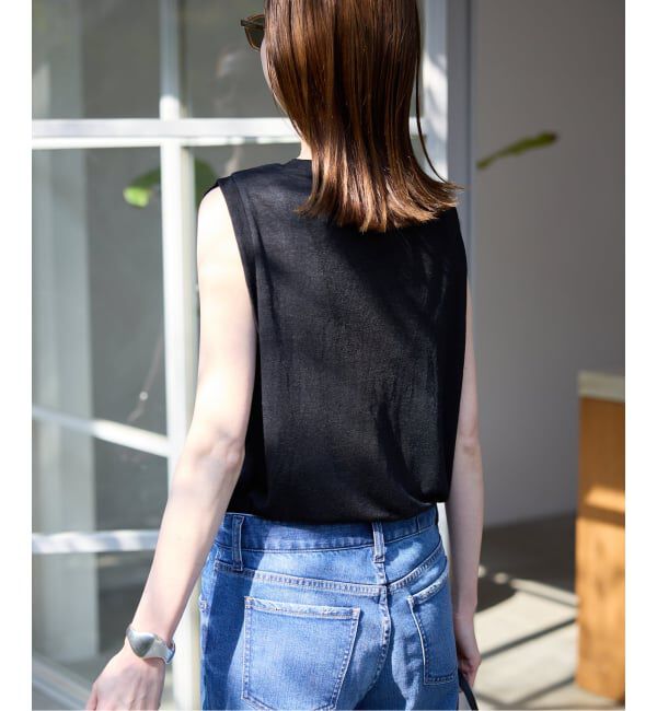 SLOBE IENA「《追加》スラブ天竺ノースリーブTEE」|Tシャツ・カットソー|