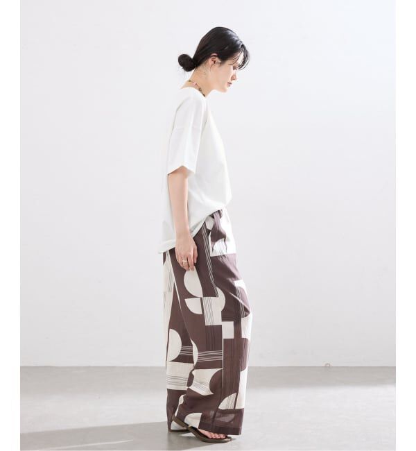 IENA「《接触冷感》ボートネック オーバーサイズフォルムTシャツ」|Tシャツ・カットソー|