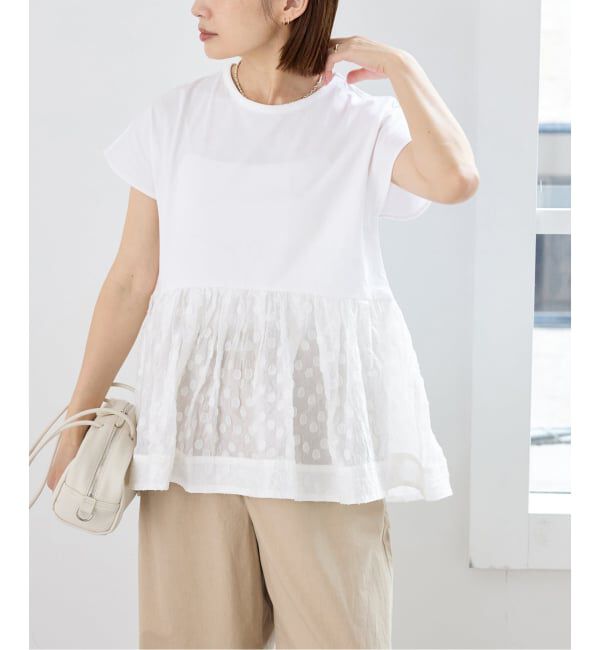 IENA「TORRAZZO DONNA/トラッゾドンナ ドットTシャツ」|Tシャツ・カットソー|