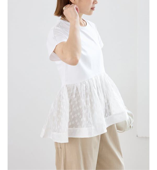 IENA「TORRAZZO DONNA/トラッゾドンナ ドットTシャツ」|Tシャツ・カットソー|