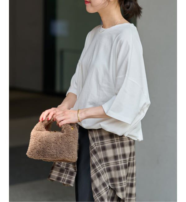JOURNAL STANDARD relume「《追加4》ギャザーヘムショートスリーブTシャツ」|Tシャツ・カットソー|