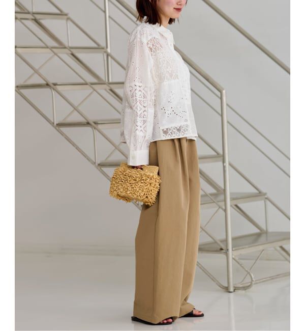 JOURNAL STANDARD relume「《追加》パッチワークレースショートシャツ」|シャツ・ブラウス|