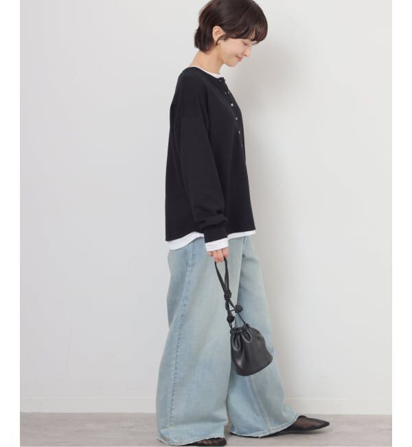 JOURNAL STANDARD relume「《追加》［2枚セット / SS素材］3WAYレイヤードヘンリープルオーバー」|ニット・セーター|