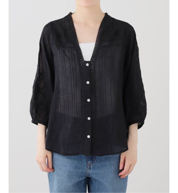 JOURNAL STANDARD「【Muche et Muchette/ミュッシェエミュセット】 Coquette Lace Trimmed Top」|シャツ・ブラウス|