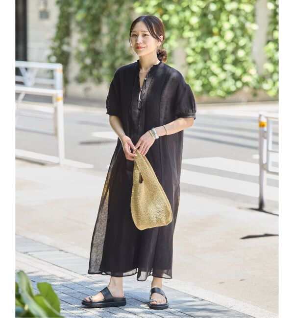 JOURNAL STANDARD「インディア コットンリネンメッシュワンピース」|ワンピース|
