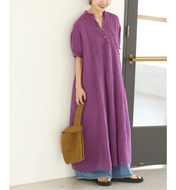 JOURNAL STANDARD「インディア コットンリネンメッシュワンピース」|ワンピース|