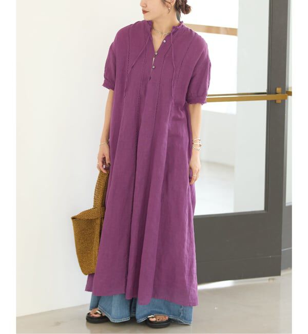 JOURNAL STANDARD「インディア コットンリネンメッシュワンピース」|ワンピース|