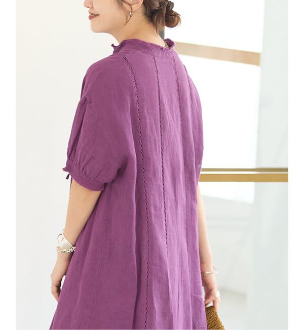 JOURNAL STANDARD「インディア コットンリネンメッシュワンピース」|ワンピース|
