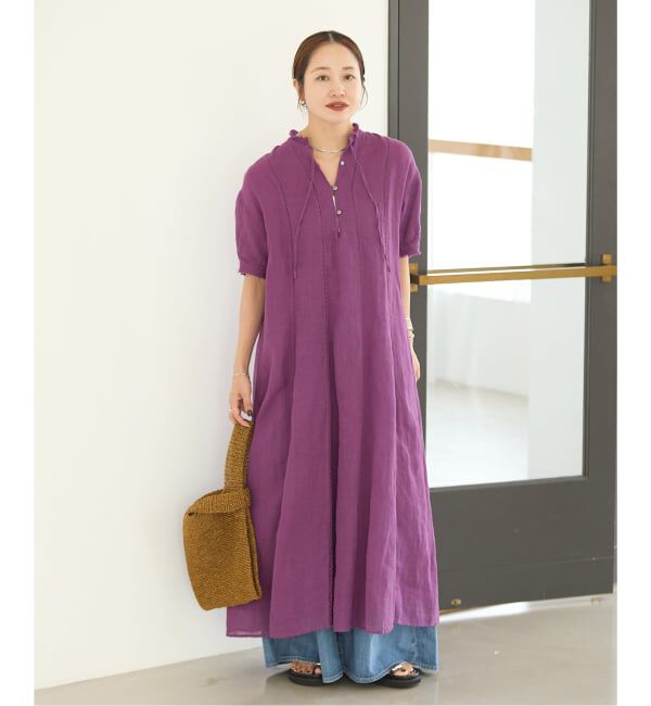 JOURNAL STANDARD「インディア コットンリネンメッシュワンピース」|ワンピース|