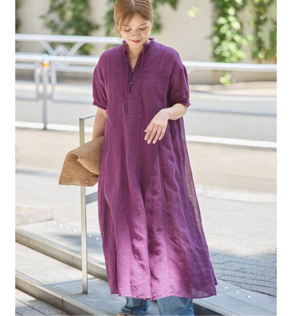 JOURNAL STANDARD「インディア コットンリネンメッシュワンピース」|ワンピース|