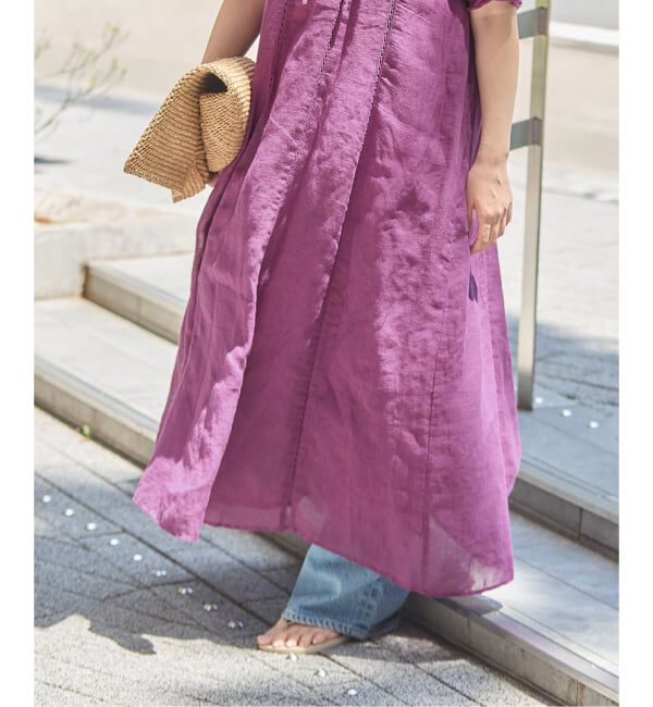 JOURNAL STANDARD「インディア コットンリネンメッシュワンピース」|ワンピース|