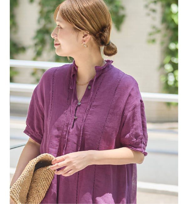 JOURNAL STANDARD「インディア コットンリネンメッシュワンピース」|ワンピース|