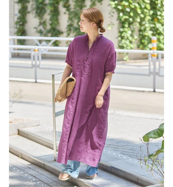 JOURNAL STANDARD「インディア コットンリネンメッシュワンピース」|ワンピース|