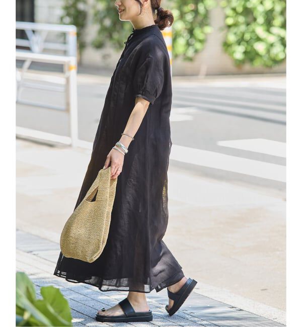 JOURNAL STANDARD「インディア コットンリネンメッシュワンピース」|ワンピース|