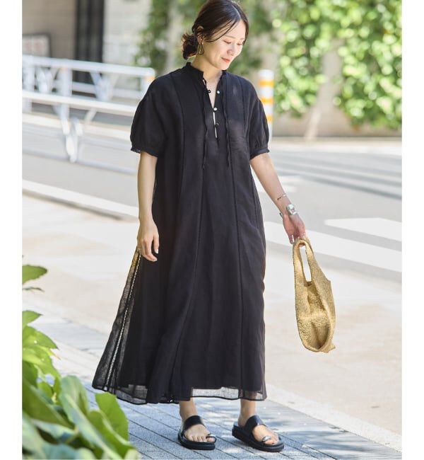 JOURNAL STANDARD「インディア コットンリネンメッシュワンピース」|ワンピース|