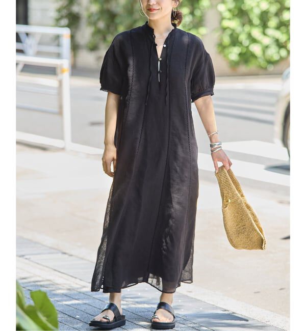 JOURNAL STANDARD「インディア コットンリネンメッシュワンピース」|ワンピース|