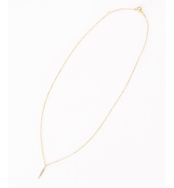 Lilas by Spick&Span「※バケットラインダイヤネックレス K10」|ネックレス|