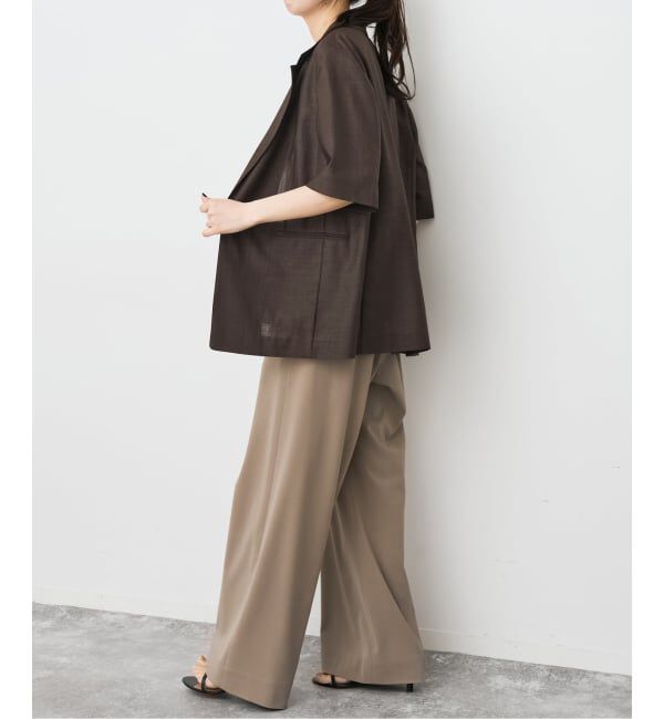 Spick and Span「《セットアップ可》ライトドライクロスシングルブレストジャケット」|テーラードジャケット|
