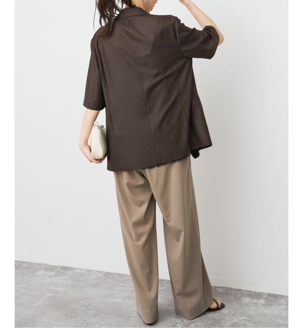 Spick and Span「《セットアップ可》ライトドライクロスシングルブレストジャケット」|テーラードジャケット|