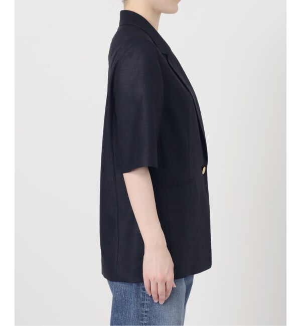 Spick and Span「《セットアップ可》ライトドライクロスシングルブレストジャケット」|テーラードジャケット|