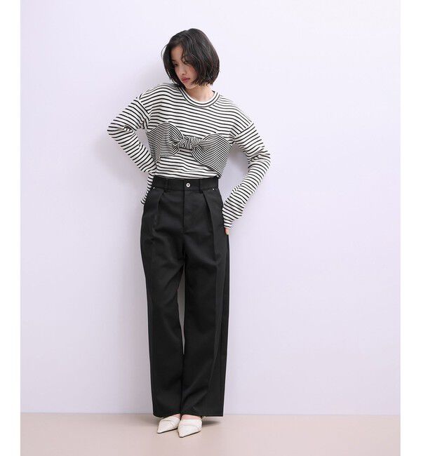 ADAM ET ROPE'「【WEB限定】ツイストビスチェドッキングプルオーバー」|Tシャツ・カットソー|