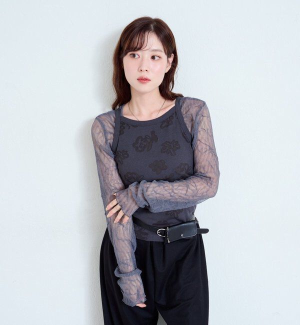  「ランダムチュールメローTEE」|Tシャツ・カットソー|