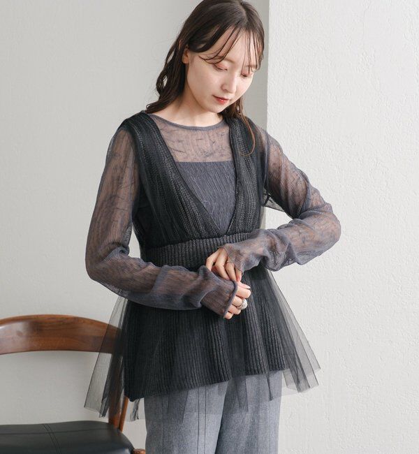  「ランダムチュールメローTEE」|Tシャツ・カットソー|