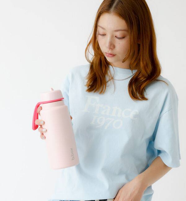 Rouge vif「【b.box/ビーボックス】フリップトップボトル 1L（ステンレス製水筒）/In」|食器・キッチングッズ|