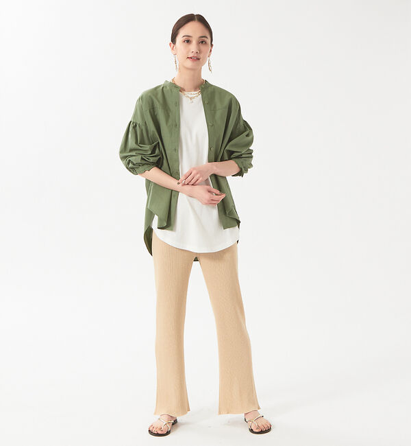 qualite「《セットアップ対応》リブニットスリットパンツ」|その他|