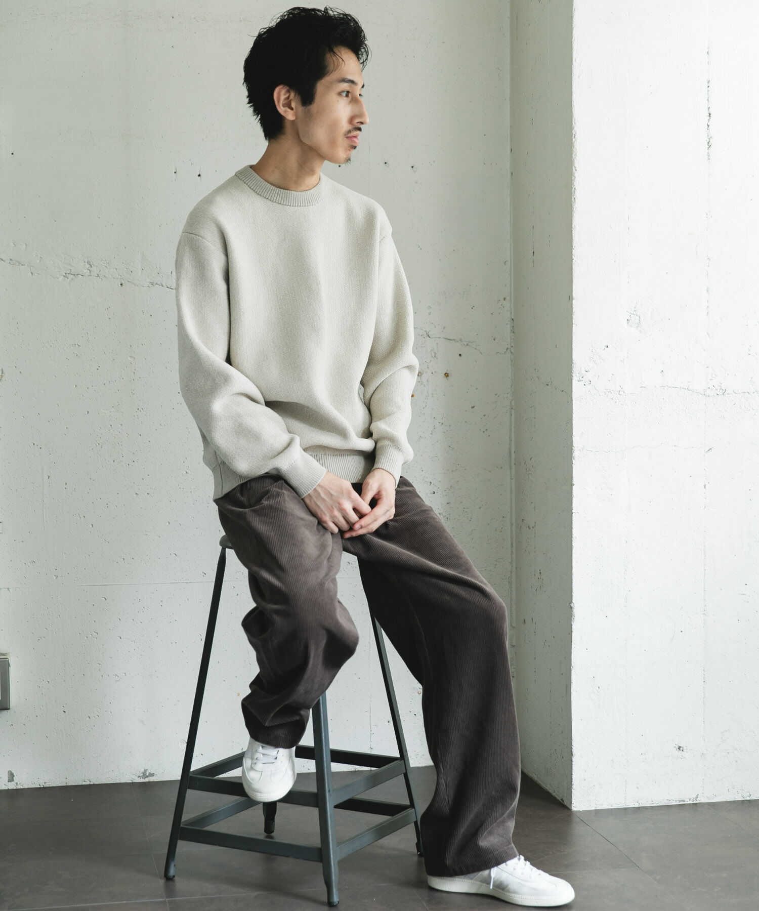 URBAN RESEARCH DOORS「ジャガードモールニットプルオーバー」|ニット・セーター|