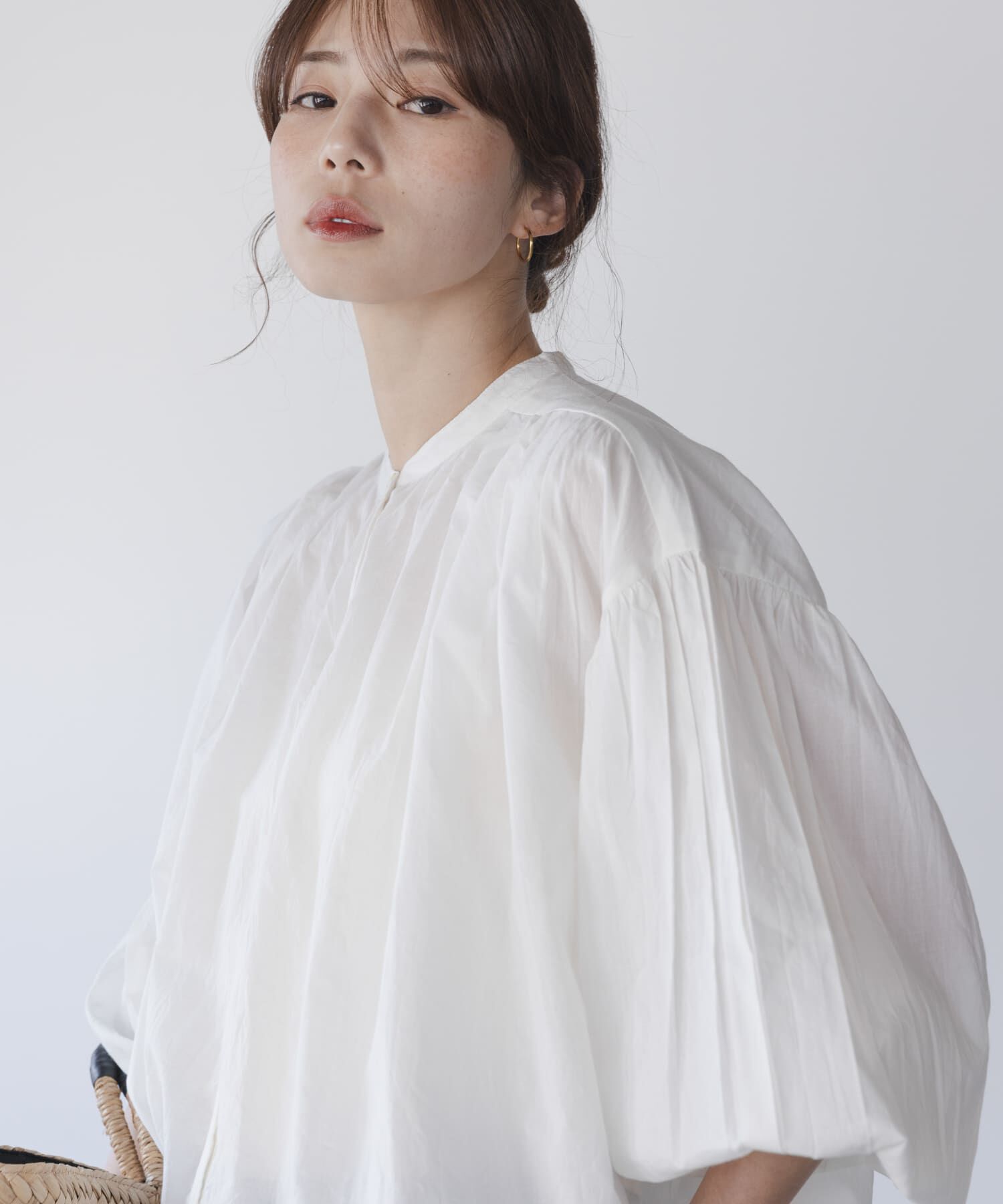 Sonny Label 「エアリーコットンタックボリュームブラウス」|シャツ・ブラウス|