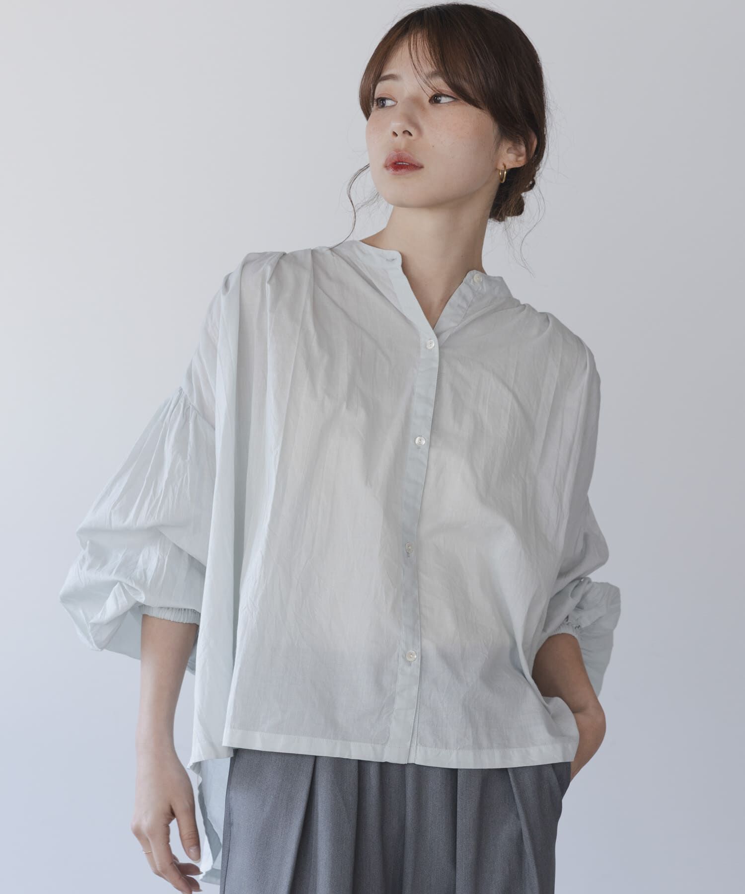 Sonny Label 「エアリーコットンタックボリュームブラウス」|シャツ・ブラウス|