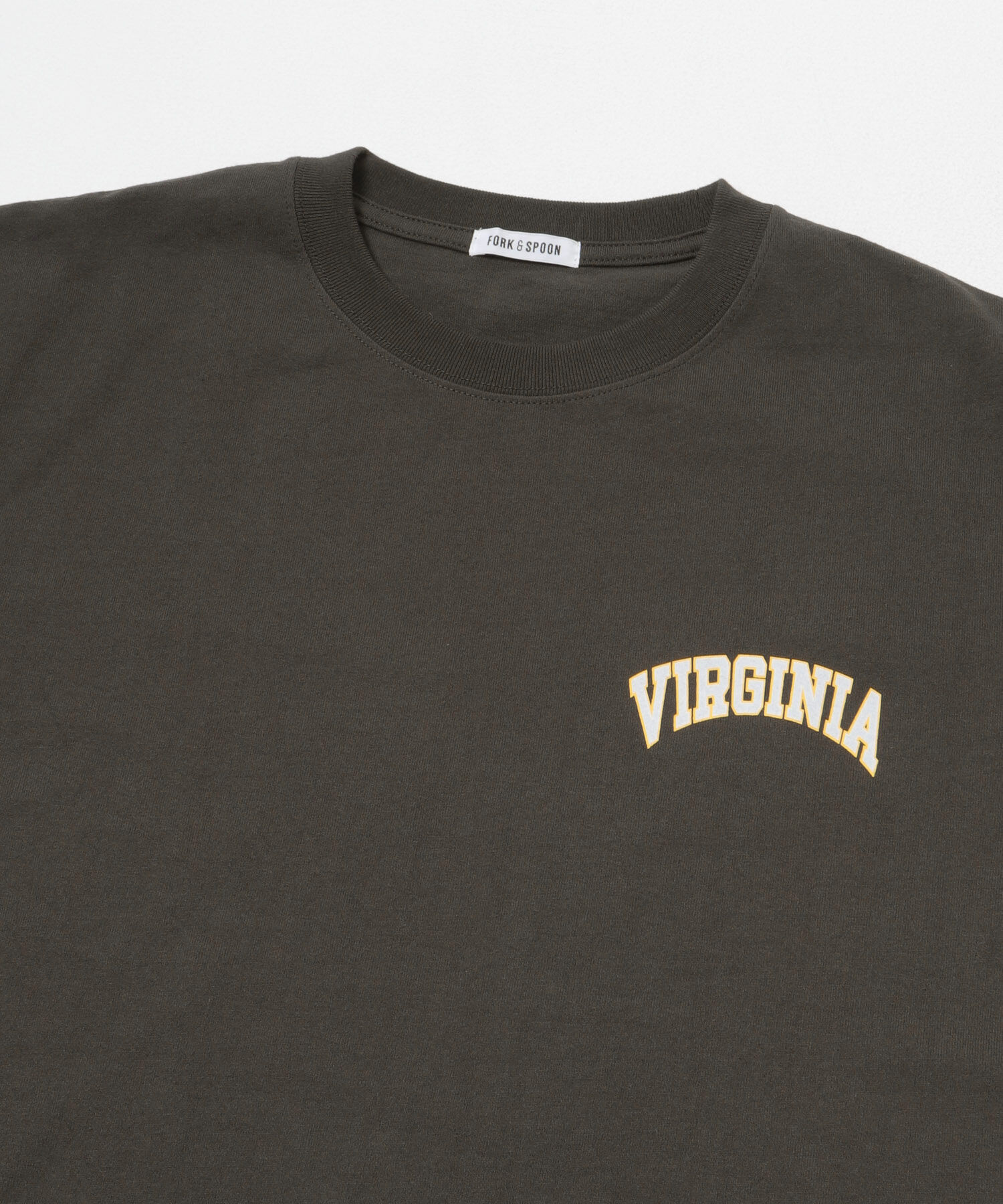 URBAN RESEARCH DOORS「FORK&SPOON　フロッキープリントTシャツ」|Tシャツ・カットソー|