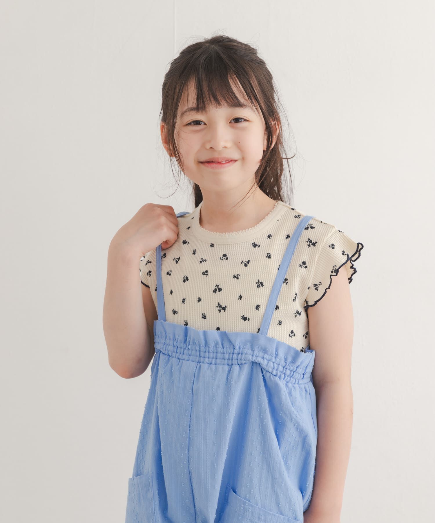 URBAN RESEARCH DOORS「花柄ワッフルフレンチフリルTシャツ(KIDS)」|その他|