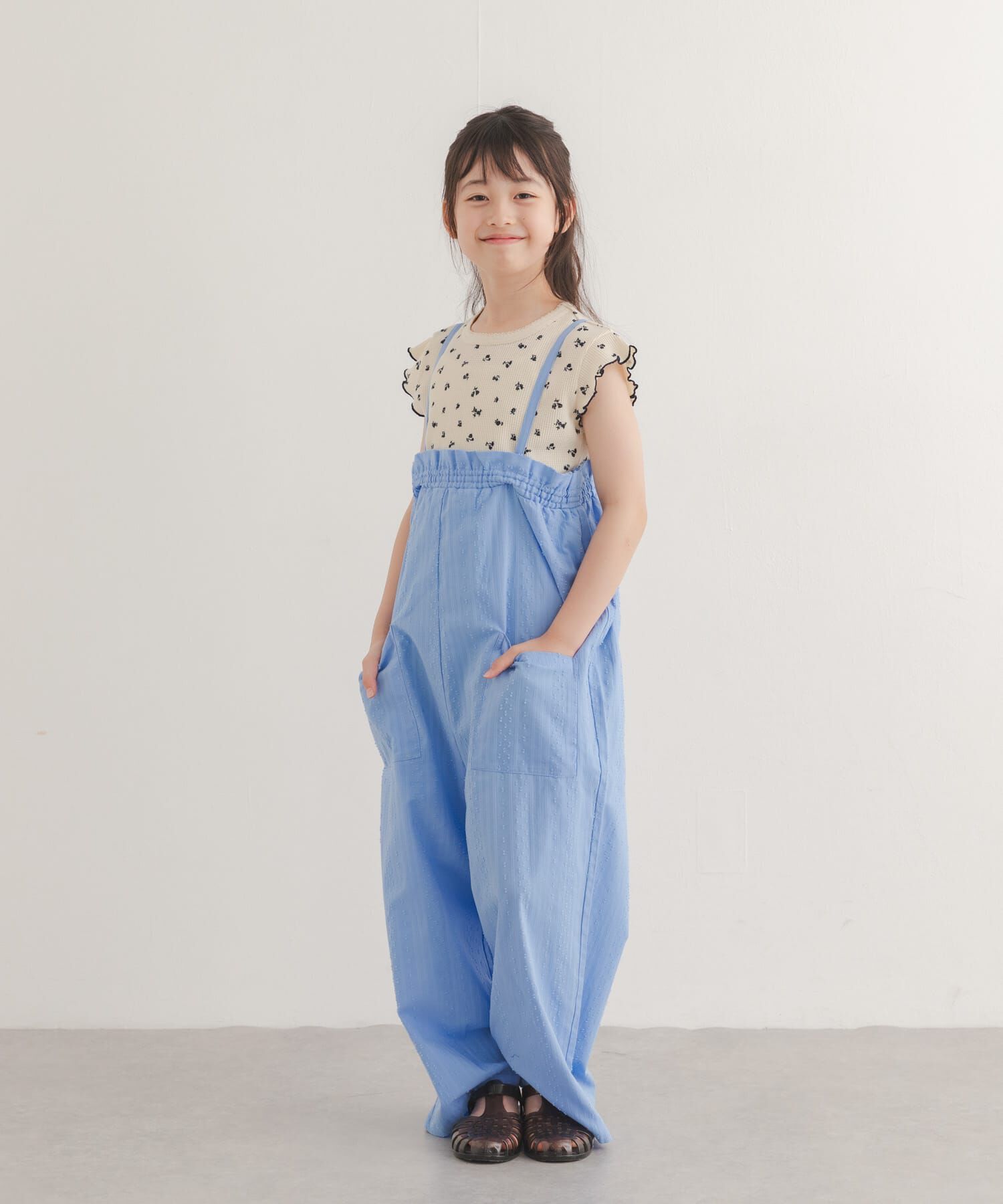URBAN RESEARCH DOORS「花柄ワッフルフレンチフリルTシャツ(KIDS)」|その他|