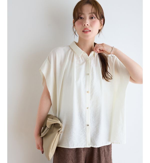  「ヴィンテージライクフレンチブラウス」|シャツ・ブラウス|