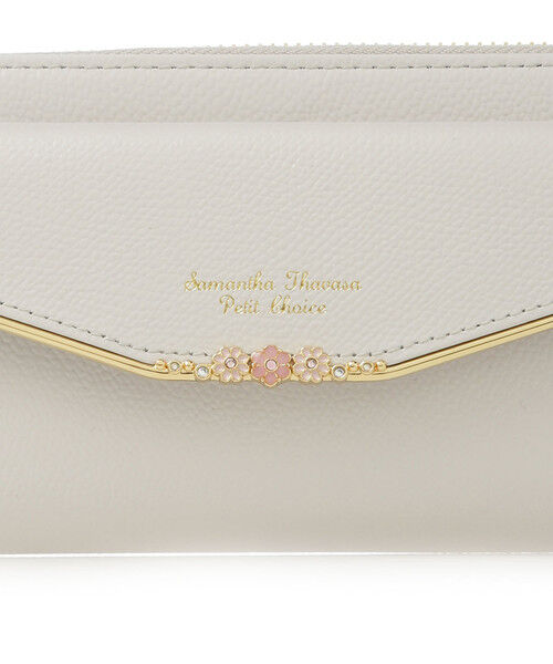 Samantha Thavasa Petit Choice「フラワーバー ラウンド長財布」|財布|