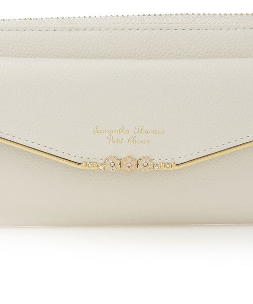 Samantha Thavasa Petit Choice「フラワーバー ラウンド長財布」|財布|