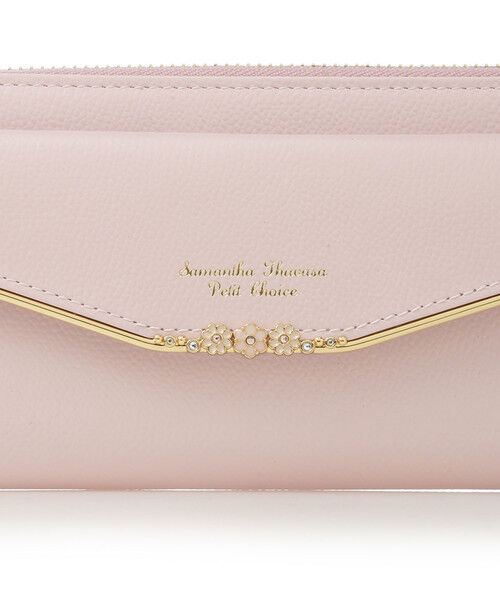 Samantha Thavasa Petit Choice「フラワーバー ラウンド長財布」|財布|