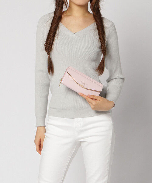 Samantha Thavasa Petit Choice「フラワーバー ラウンド長財布」|財布|
