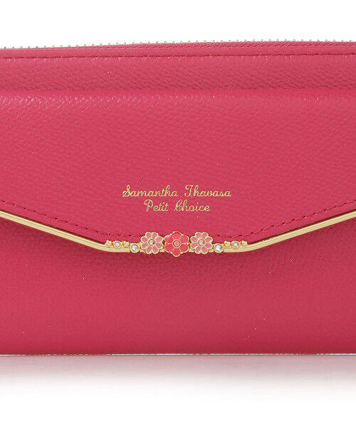 Samantha Thavasa Petit Choice「フラワーバー ラウンド長財布」|財布|