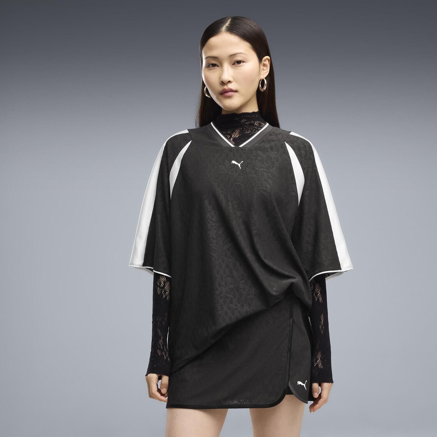 PUMA「【PUMA ｳｪｱ】W LACE PACK OVERSIZED JERSEY」|Tシャツ・カットソー|